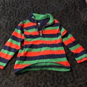 J. Khaki Pull Over 1/4 Zip Stripe Sweater Boys 4